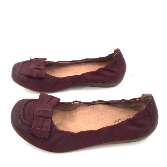 Abeo B.I.O. System tatum Round toe slip on ballet flat shoes purple bow accent 8 - Picture 7 of 11